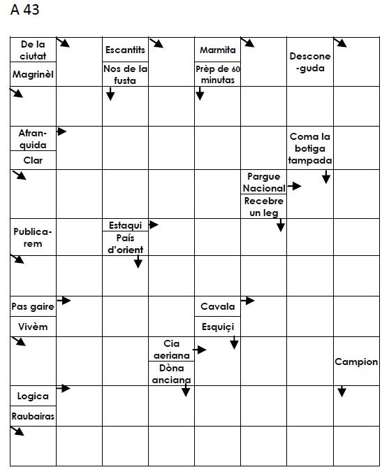 Mots trachats de l’Uc Jourde N°A43