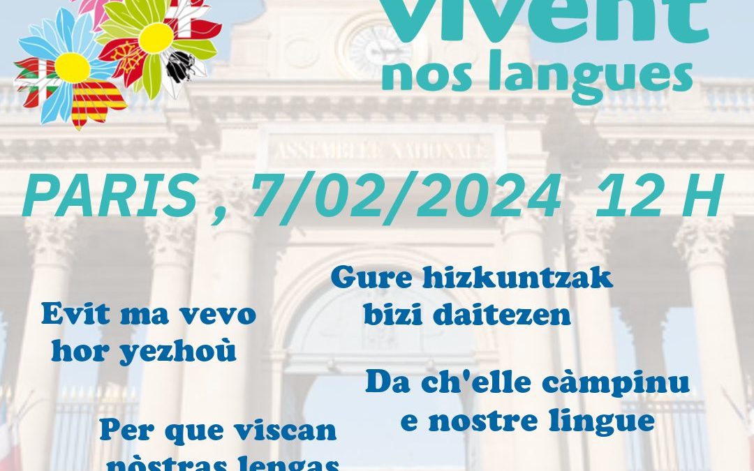 Per que viscan nòstras lengas, lo 7 a París
