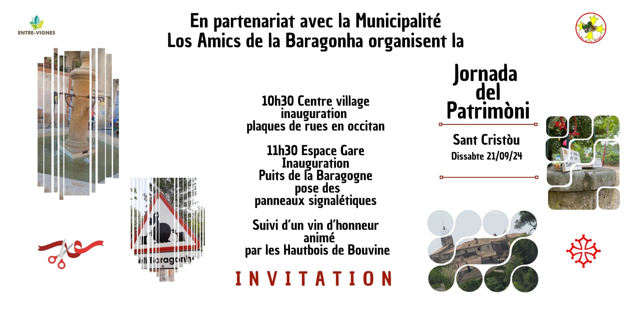 Accueil 2 Baragonha, patrimòni mondial de Sant Cristòu-mitan-las-vinhas, lo 21 e activitats.