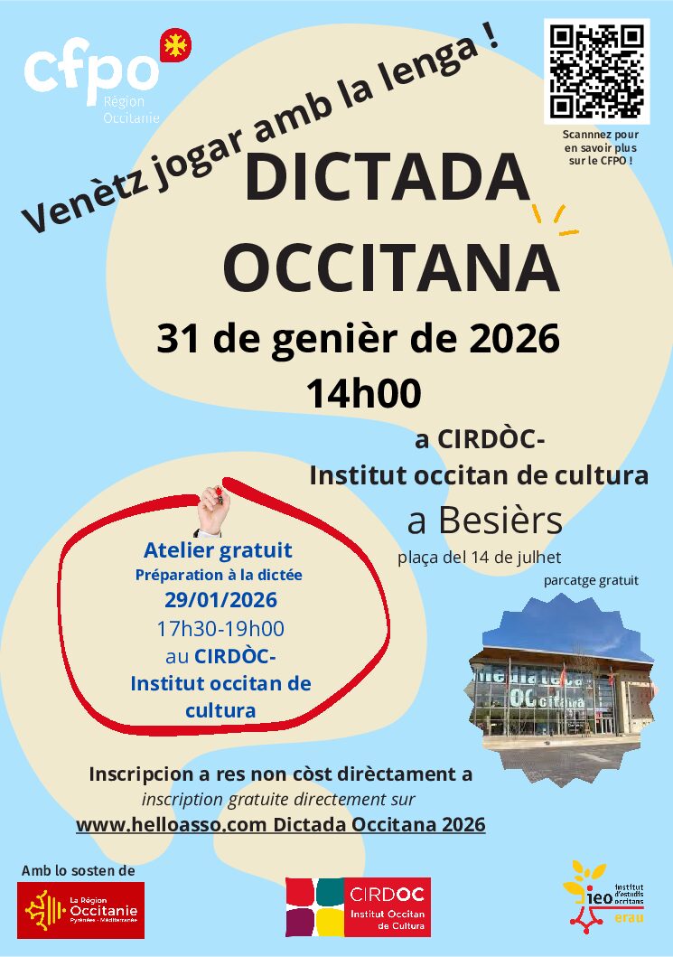 Dictada a Besièrs, lo 31.