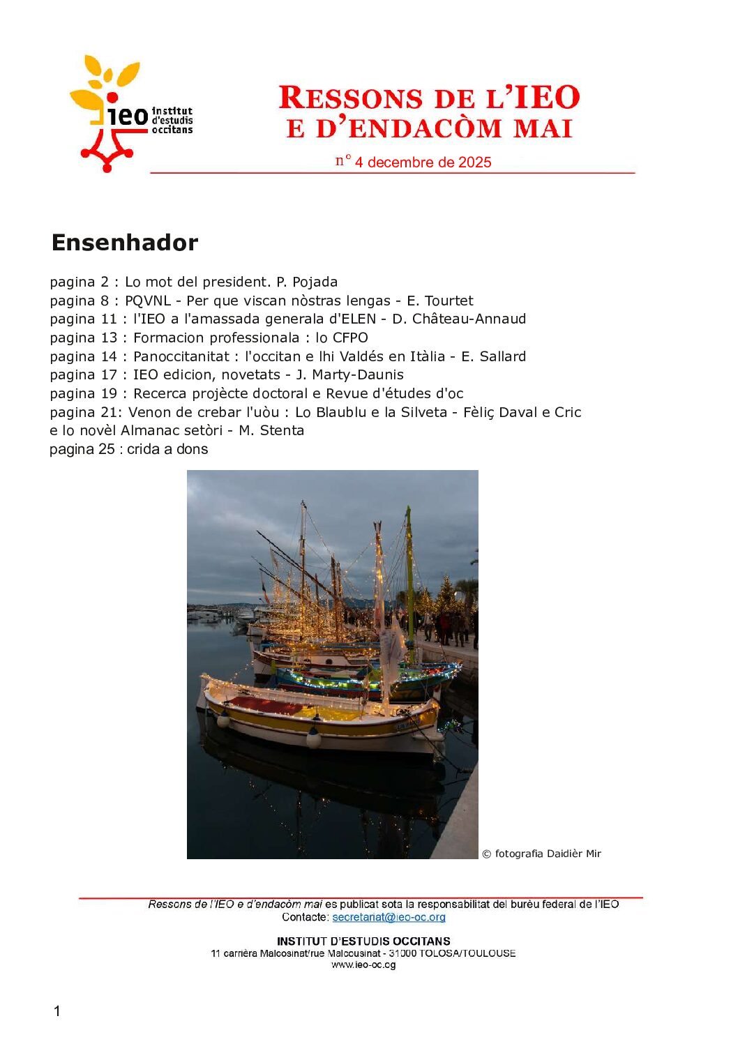 Ressons de l’IEO N°4