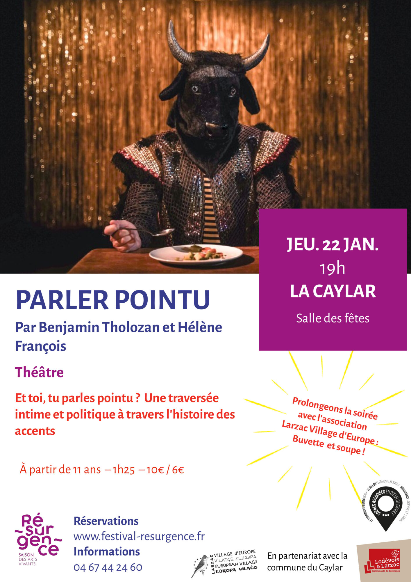 Accueil 5 Parler pointu, au Cailar lo 22; a Clarmont los 23 e 24.