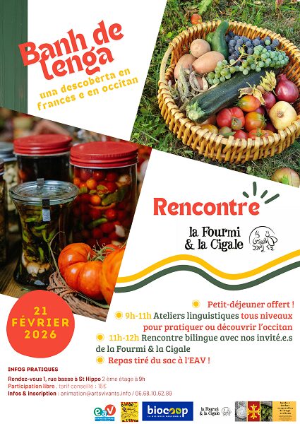 Banh de lenga, la formiga e la cigala, banh de lenga lo 21