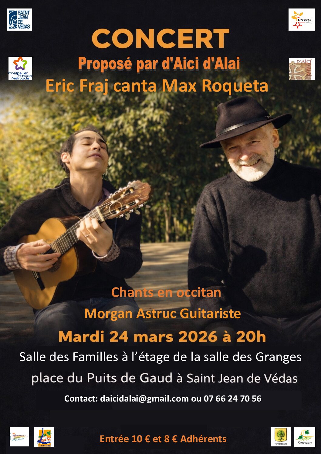 Fraj canta Max Roqueta, lo 24 de març