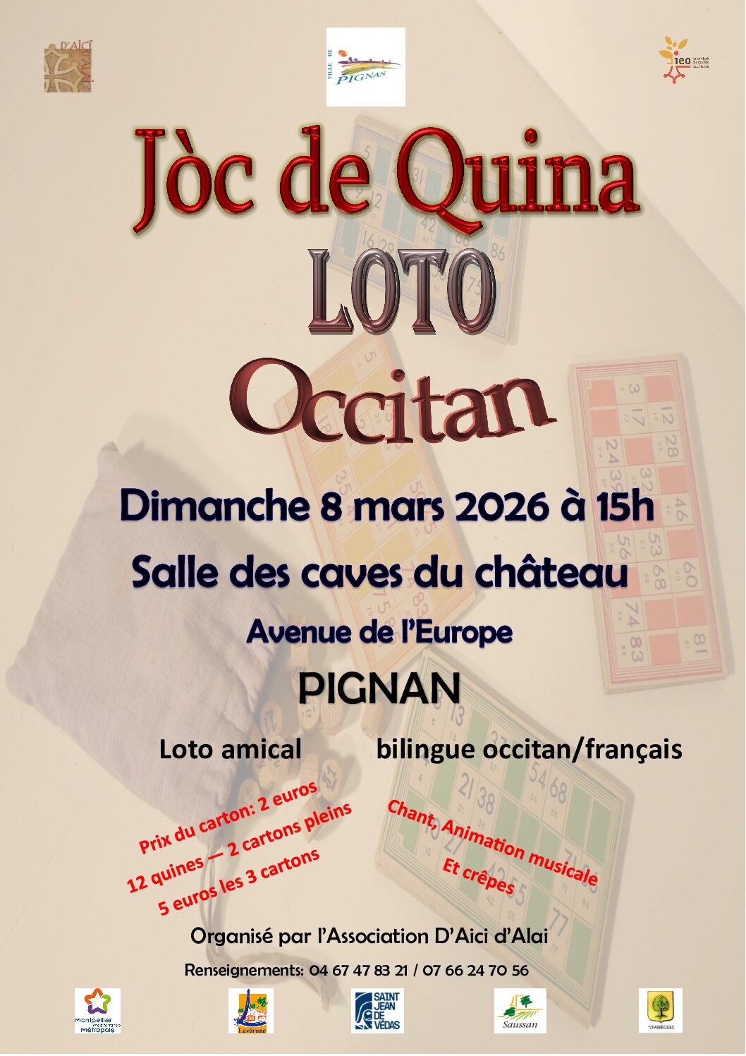 Jòc de Quina a Pinhan, lo de març a Pinhan