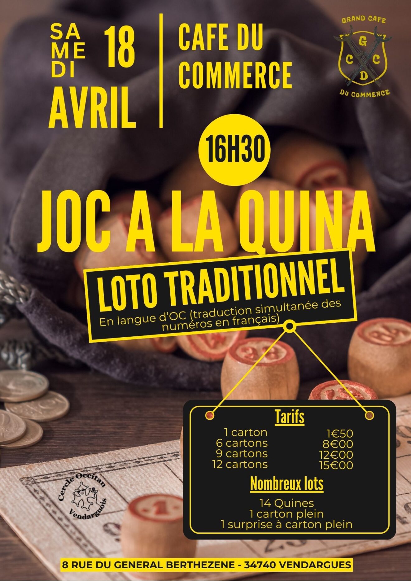 Quina a Vendargue, lo 18