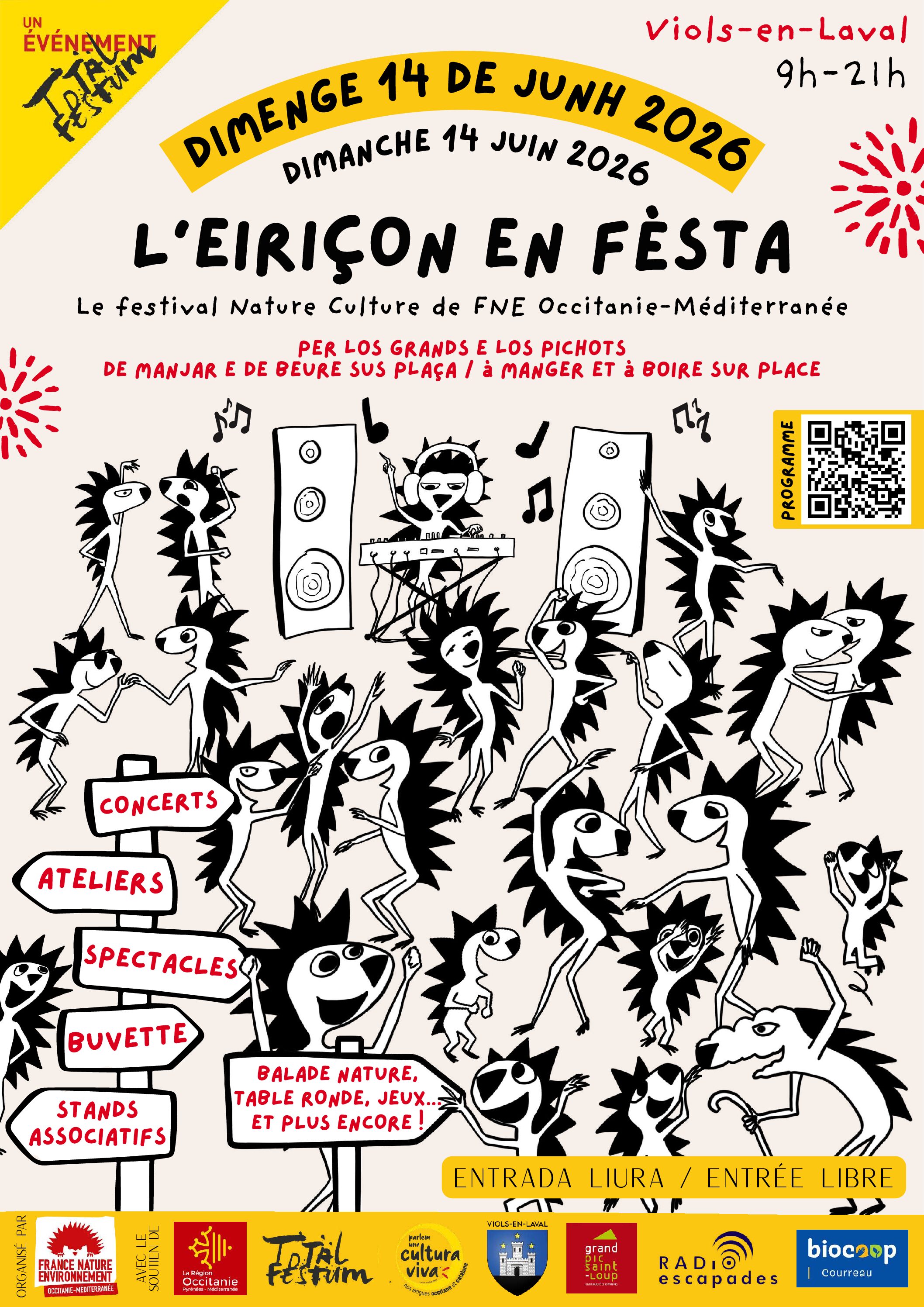 L&rsquo;eiriçon en fèsta, a Viòls en la Val, lo 14
