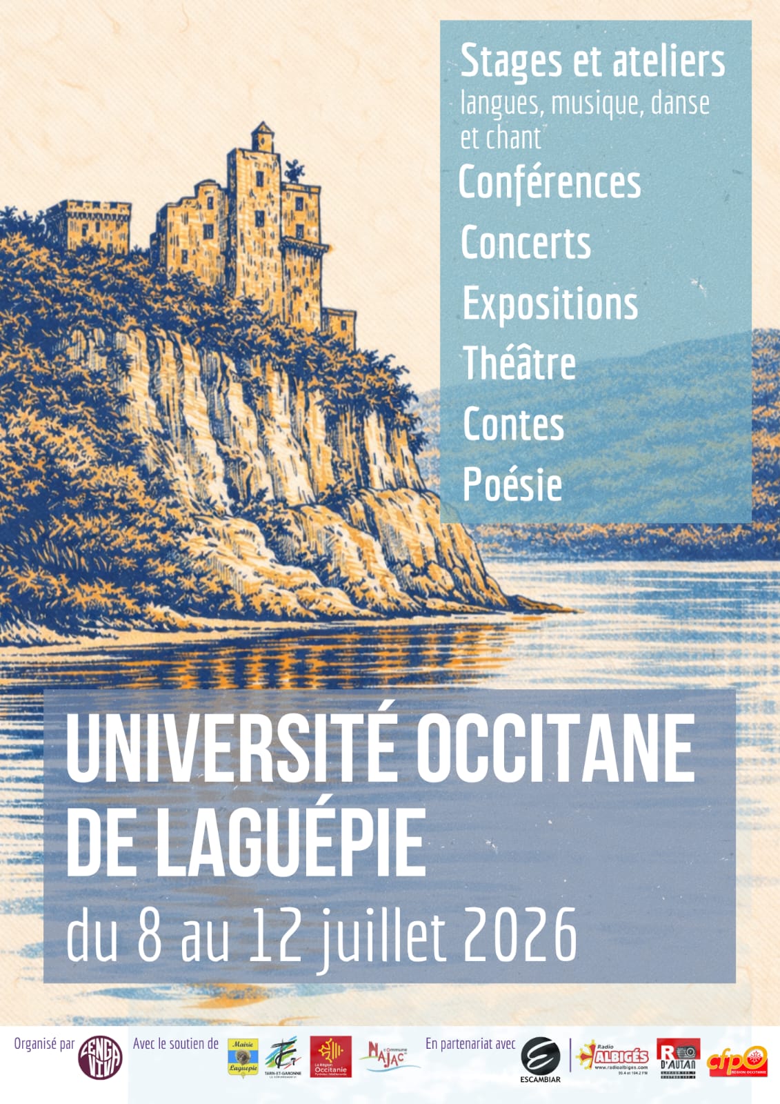 Universitat occitana de La Guépiadu 8 au 12 de julhet