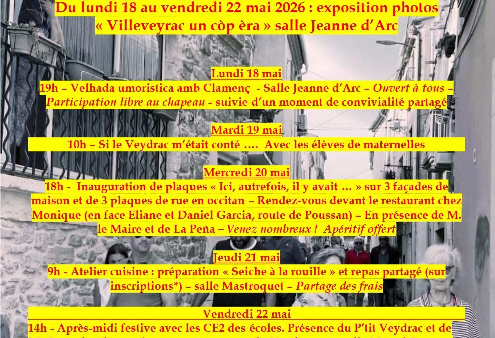 Setmana occitana de Vilamanda, dau 18 au 22