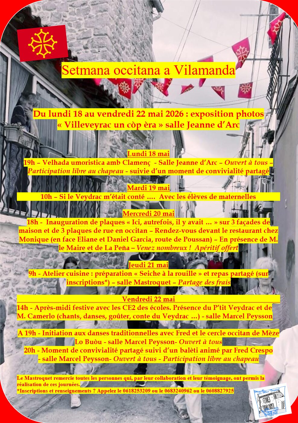 Setmana occitana de Vilamanda, dau 18 au 22