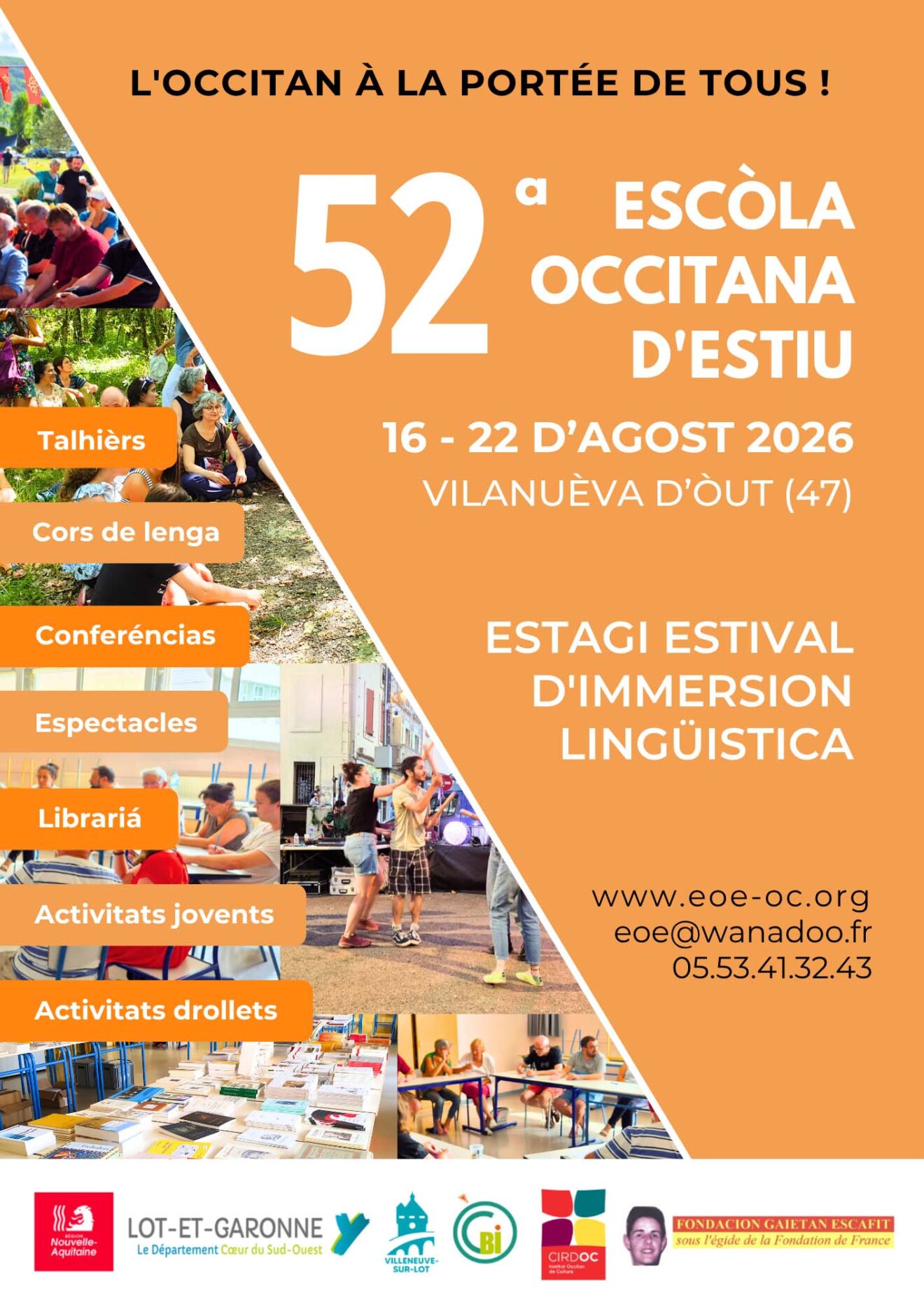 Las inscripcions a la 52a EOE son dobertas !