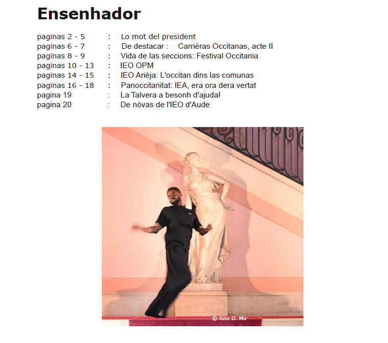 Ressons de l&rsquo;IEO e d&rsquo;endacòm mai N°14.